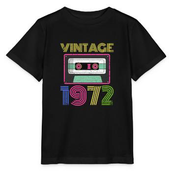 1972 - Stanley/Stella Kinder T-Shirt MINI CREATOR  - Schwarz - Vorne - Mikhail (115cm)