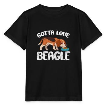 Beagle - Stanley/Stella MINI CREATOR Kids’ T-Shirt - black - Front - Mikhail (115cm)