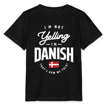 Ich schreie nicht, ich bin Danish Funny Danish Pride - Stanley/Stella Kinder T-Shirt MINI CREATOR  - Schwarz - Vorne - Mikhail (115cm)