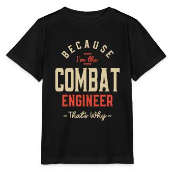 Combat Engineer Job Occupation Birthday Worker - Stanley/Stella MINI CREATOR Kids’ T-Shirt - black - Front - Mikhail (115cm)