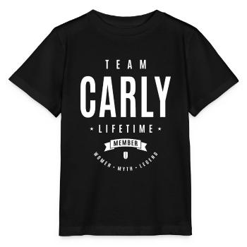 Carly Personalized Name - Stanley/Stella MINI CREATOR Kids’ T-Shirt - black - Front - Mikhail (115cm)