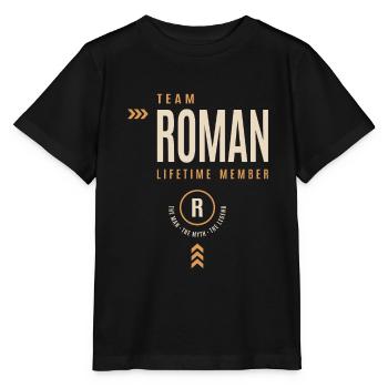 Roman Personalized Name - Funny Roman - Stanley/Stella MINI CREATOR Kids’ T-Shirt - black - Front - Mikhail (115cm)