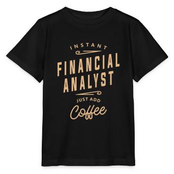 Financial Analyst Funny Job Title Profession - Stanley/Stella MINI CREATOR Kids’ T-Shirt - black - Front - Mikhail (115cm)