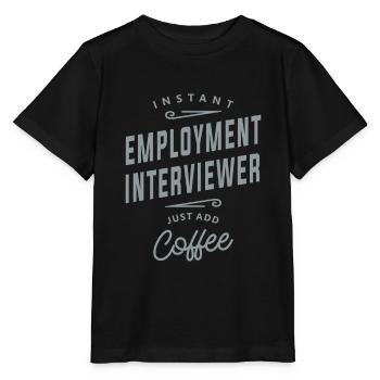 Employment Interviewer Funny Job Occupation - Stanley/Stella MINI CREATOR Kids’ T-Shirt - black - Front - Mikhail (115cm)