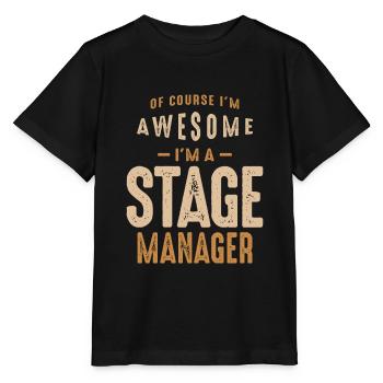 Stage Manager - Stanley/Stella MINI CREATOR Kids’ T-Shirt - black - Front - Mikhail (115cm)
