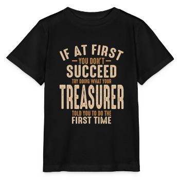 Treasurer - Stanley/Stella MINI CREATOR Kids’ T-Shirt - black - Front - Mikhail (115cm)