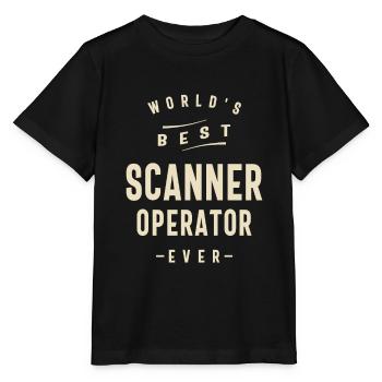 Scanner Operator Job Title Profession - Stanley/Stella MINI CREATOR Kids’ T-Shirt - black - Front - Mikhail (115cm)