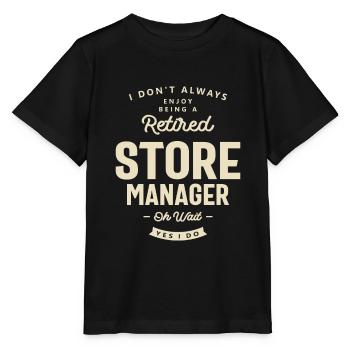 Store Manager Job Title Profession - Stanley/Stella MINI CREATOR Kids’ T-Shirt - black - Front - Mikhail (115cm)