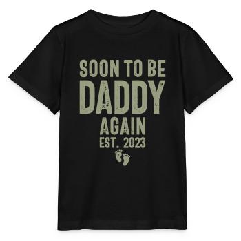 Bald wieder Papa Est. 2023 - Vatertag - Stanley/Stella Kinder T-Shirt MINI CREATOR  - Schwarz - Vorne - Mikhail (115cm)