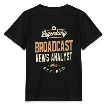 Broadcast News Analyst - A Legend - Stanley/Stella MINI CREATOR Kids’ T-Shirt - black - Front - Mikhail (115cm)
