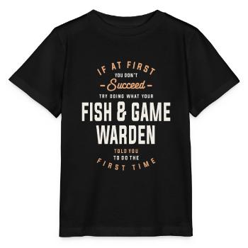Advice from the Warden - Persistence Pays Off - Stanley/Stella MINI CREATOR Kids’ T-Shirt - black - Front - Mikhail (115cm)