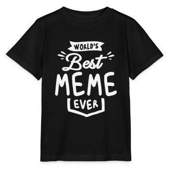 World's Best Meme Ever Cool Gifts For Meme - Stanley/Stella MINI CREATOR Kids’ T-Shirt - black - Front - Mikhail (115cm)