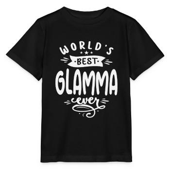World's Best Glamma Ever Cool Gifts For Glamma - Stanley/Stella MINI CREATOR Kids’ T-Shirt - black - Front - Mikhail (115cm)