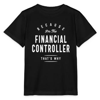 Funny Job Occupation Financial Controller - Stanley/Stella MINI CREATOR Kids’ T-Shirt - black - Front - Mikhail (115cm)
