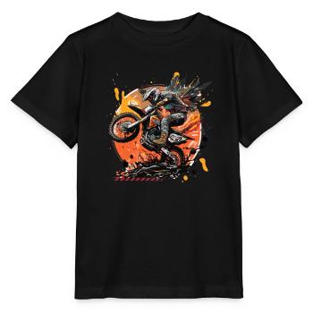 The ultimate motocross experience in the underworld - Stanley/Stella MINI CREATOR Kids’ T-Shirt - black - Front - Mikhail (115cm)