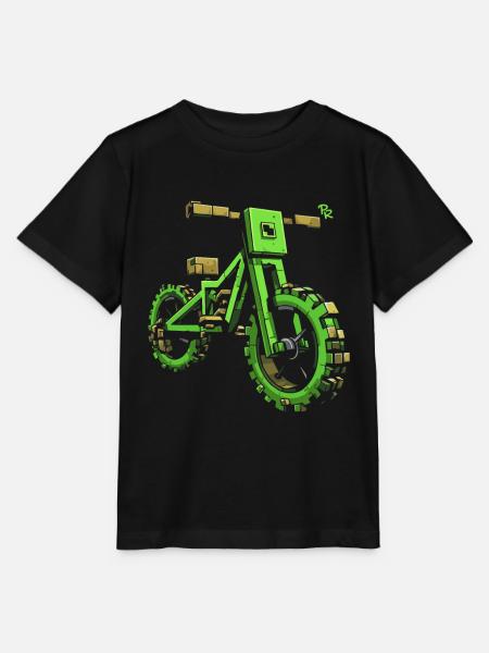 Pixel BMX Dirtbike Mountainbike - Stanley/Stella Kinder T-Shirt MINI CREATOR  - Schwarz