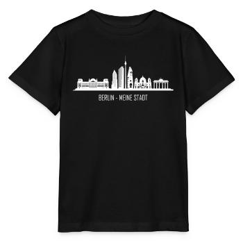Berlin Ma ville Berlin Skyline Berlin - T-shirt bio MINI CREATOR Stanley/Stella Enfant - noir - Devant - Mikhail (115cm)