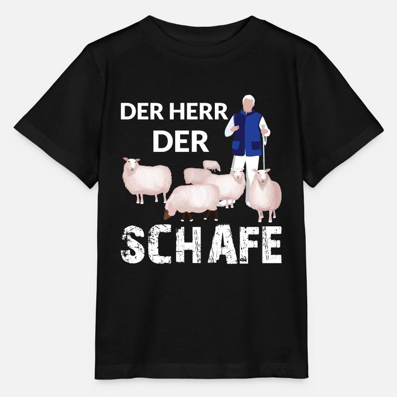 DER HERR DER SCHAFE - Stanley/Stella Kinder T-Shirt MINI CREATOR  - Schwarz