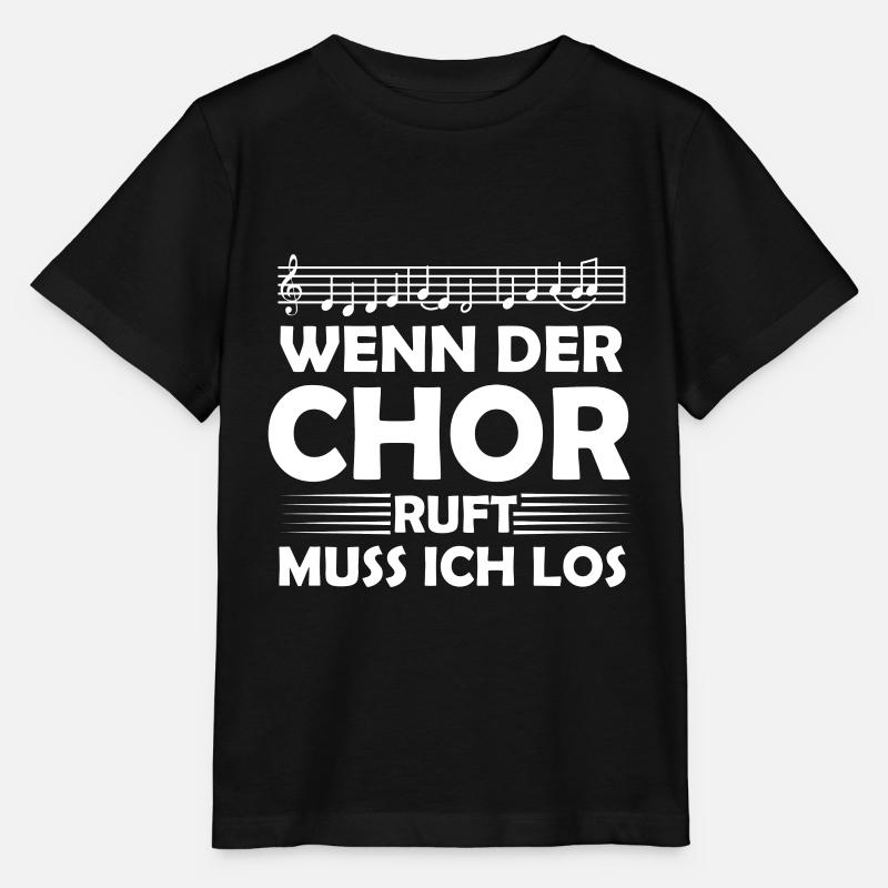 wenn der chor ruft muss ich los - Stanley/Stella Kinder T-Shirt MINI CREATOR  - Schwarz