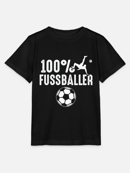 100% FUSSBALLER - Stanley/Stella Kinder T-Shirt MINI CREATOR  - Schwarz