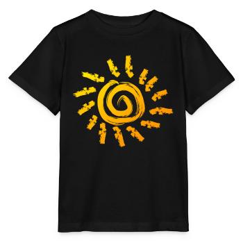 soleil - T-shirt bio MINI CREATOR Stanley/Stella Enfant - noir - Devant - Mikhail (115cm)