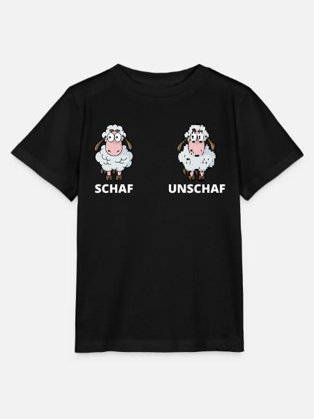 Schäfchen Schaf Unschaf Schafbock Schaffell - Stanley/Stella Kinder T-Shirt MINI CREATOR - Schwarz