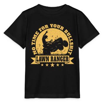 Drôle de tracteur de pelouse Motoneige autoportée Cadeaux de pelouse - T-shirt bio MINI CREATOR Stanley/Stella Enfant - noir - Devant - Mikhail (115cm)