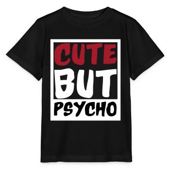 Mignon mais psycho | Couleurs changeantes - T-shirt bio MINI CREATOR Stanley/Stella Enfant - noir - Devant - Mikhail (115cm)