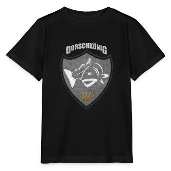 Dorschkönig - Das Dorsch T-Shirt - Stanley/Stella Kinder T-Shirt MINI CREATOR  - Schwarz - Vorne - Mikhail (115cm)