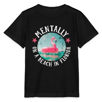 Mentally on a Beach In Florida Palm Snowbirds - T-shirt bio MINI CREATOR Stanley/Stella Enfant - noir - Devant - Mikhail (115cm)