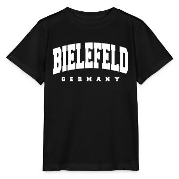 Bielefeld - Stanley/Stella Kinder T-Shirt MINI CREATOR  - Schwarz - Vorne - Mikhail (115cm)