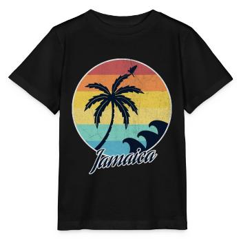 Jamaïque - T-shirt bio MINI CREATOR Stanley/Stella Enfant - noir - Devant - Mikhail (115cm)
