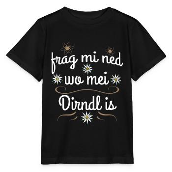 dirndl fund 2 - Stanley/Stella Kinder T-Shirt MINI CREATOR  - Schwarz - Vorne - Mikhail (115cm)