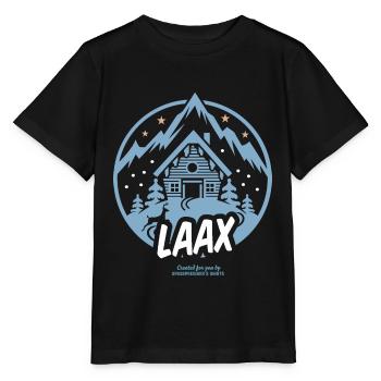 Station de ski de Laax Suisse - T-shirt bio MINI CREATOR Stanley/Stella Enfant - noir - Devant - Mikhail (115cm)