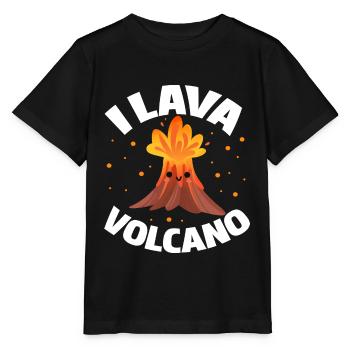 I Lava Volcano - Stanley/Stella MINI CREATOR Kids’ T-Shirt - black - Front - Mikhail (115cm)