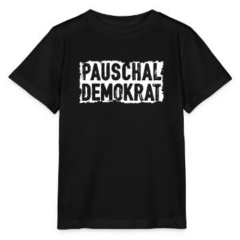 Pauschal Demokrat Politik Kabarett Deutschland - Stanley/Stella Kinder T-Shirt MINI CREATOR  - Schwarz - Vorne - Mikhail (115cm)