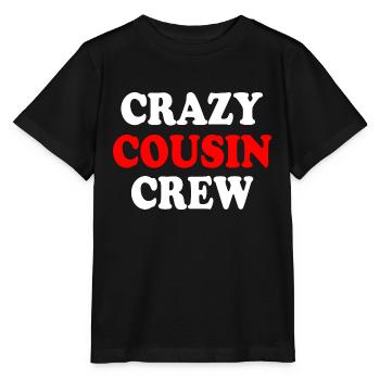 Crazy cousin crew - T-shirt bio MINI CREATOR Stanley/Stella Enfant - noir - Devant - Mikhail (115cm)
