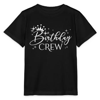 Birthday Crew Matching Group Birthday Party Outfit - Stanley/Stella MINI CREATOR Kids’ T-Shirt - black - Front - Mikhail (115cm)