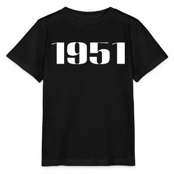 1951 - Cadeau né en 1951 - T-shirt bio MINI CREATOR Stanley/Stella Enfant - noir - Devant - Mikhail (115cm)
