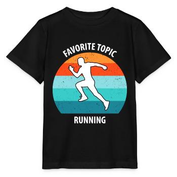 Faire du jogging - T-shirt bio MINI CREATOR Stanley/Stella Enfant - noir - Devant - Mikhail (115cm)