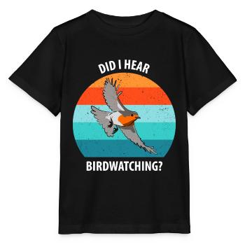 Observation des oiseaux Observation des oiseaux Observation des oiseaux - T-shirt bio MINI CREATOR Stanley/Stella Enfant - noir - Devant - Mikhail (115cm)