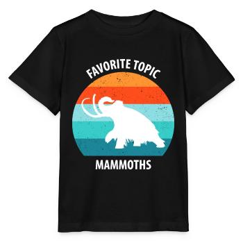 Drôle de mammouth de l’âge de pierre de l’âge de glace Design préhistorique - T-shirt bio MINI CREATOR Stanley/Stella Enfant - noir - Devant - Mikhail (115cm)