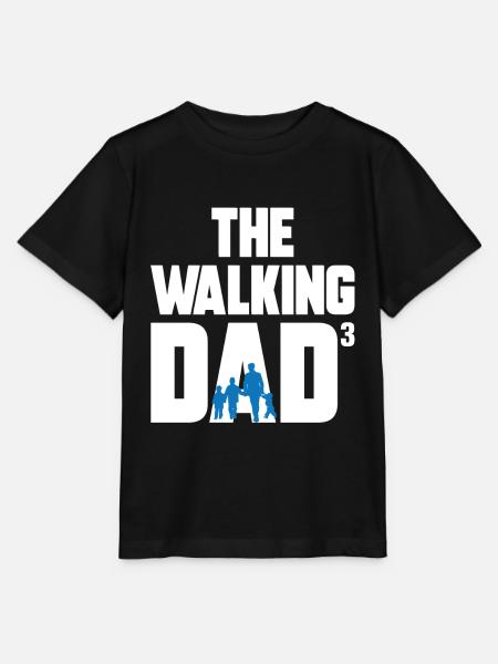 The Walking Dad 3 Saunter Dad Sohn Vatertag - Stanley/Stella Kinder T-Shirt MINI CREATOR - Schwarz
