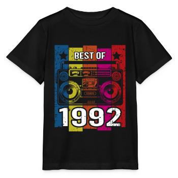 Meilleur de 1992 Stereo Radio Cassette Player - T-shirt bio MINI CREATOR Stanley/Stella Enfant - noir - Devant - Mikhail (115cm)