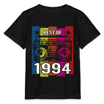 Meilleur de 1994 Stéréo Radio Cassette Player - T-shirt bio MINI CREATOR Stanley/Stella Enfant - noir - Devant - Mikhail (115cm)