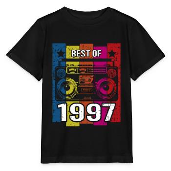 Meilleur de 1997 Stereo Radio Cassette Player - T-shirt bio MINI CREATOR Stanley/Stella Enfant - noir - Devant - Mikhail (115cm)