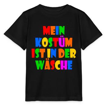mein kostüm ist in der wäsche - Stanley/Stella Kinder T-Shirt MINI CREATOR  - Schwarz - Vorne - Mikhail (115cm)