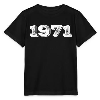 Geburtstagsgeschenk 1971 - 1971 - Stanley/Stella Kinder T-Shirt MINI CREATOR  - Schwarz - Vorne - Mikhail (115cm)