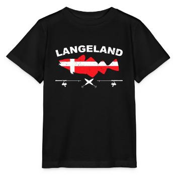 Langeland fishing Denmark cod - Stanley/Stella MINI CREATOR Kids’ T-Shirt - black - Front - Mikhail (115cm)