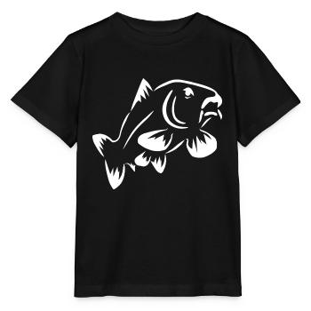 Carpes de poisson dessin - T-shirt bio MINI CREATOR Stanley/Stella Enfant - noir - Devant - Mikhail (115cm)